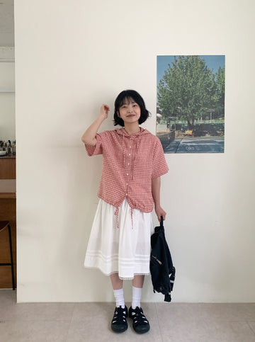 Golen Lace Midi Skirt